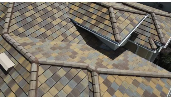 Tile ridge caps — mortar smooth, clean lines