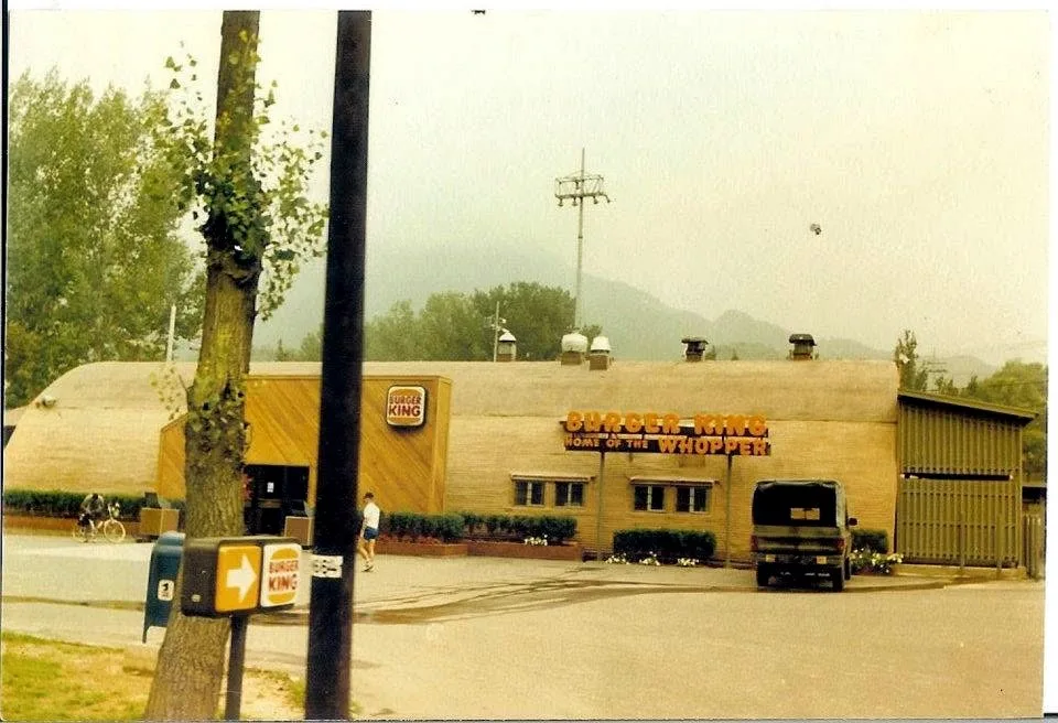 Burger King on post in Korea, built into a Quonset hut