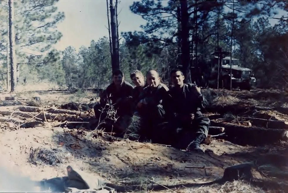 In the field with the squad