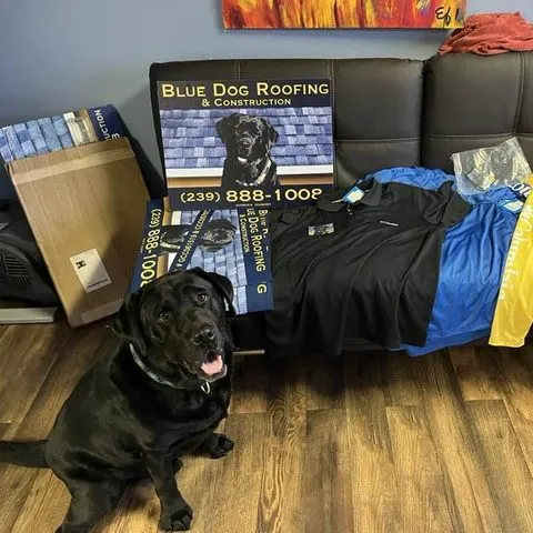 Scout with the new signs and crew shirts