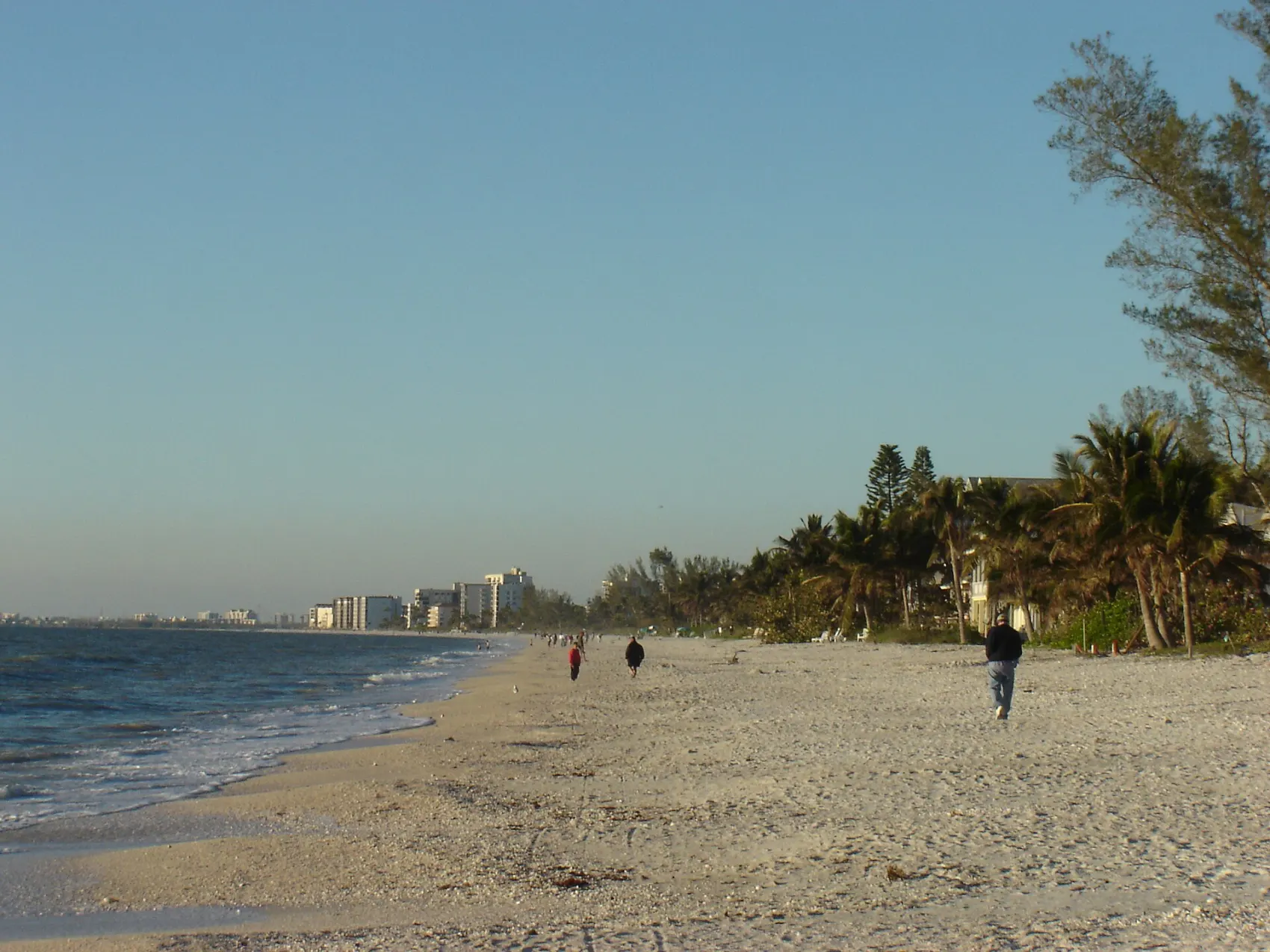 Bonita Beach looking north along the Gulf