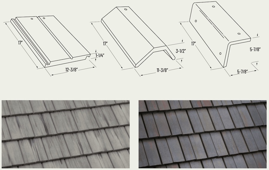 flat roof tile