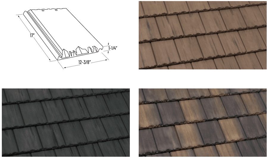 flat roof tiles